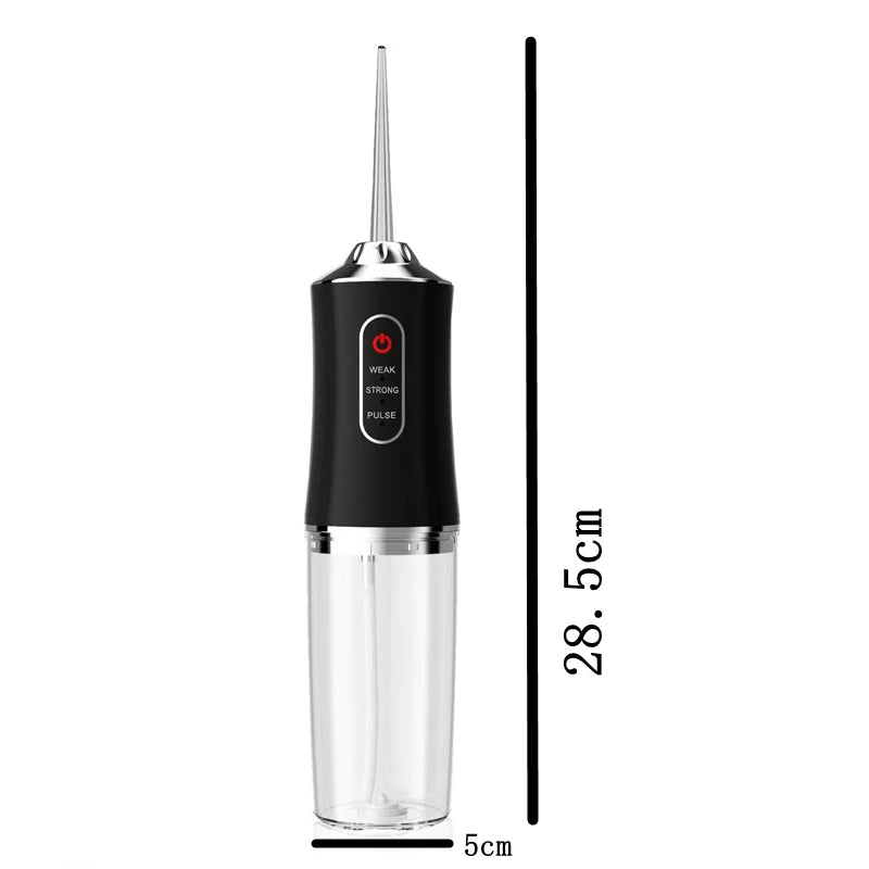 Water Dental Flosser Teeth Picks - 4 Jets 3 Modes Portable Cordless Water Flosser for Teeth Cleaner, IPX7 Waterproof Oral Irriga